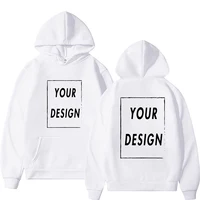 Votre propre Design marque Logo/image personnalisée partout hommes femmes sweat à capuche bricolage sweat à capuche décontracté à la mode nouveau 2