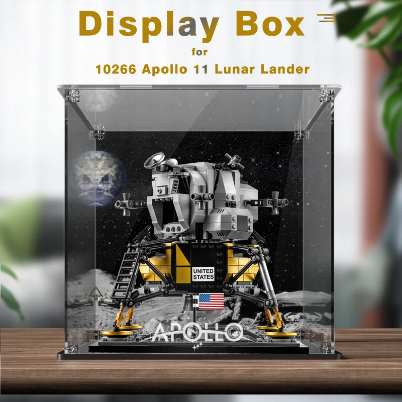 Acrylic Display Box for Lego 10266 Apollo 11 Lunar Lander