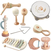 Musical Instruments Montessori Music Baby 0 12 Months Toys Drum Xylophone Kids Early Educational Wooden Instruments Baby Toys 1