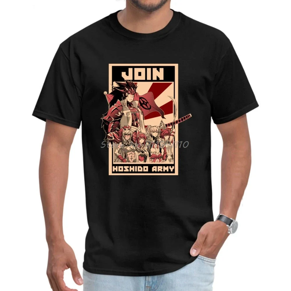 Hoshido Fire Emblem Poster Magliette Cotone Uomo Top Shirt Autunno Inverno Manica Corta Gioco Stampa Top T Shirt Drop Shipping