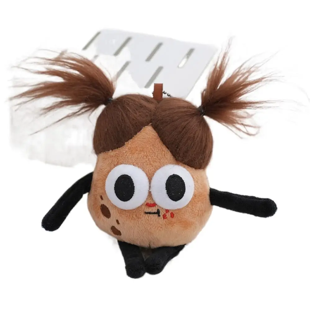

2023 New Funny Fried Hair Potato King Plush Toy Pendant Sausage Mouth Fabric Cotton Doll Cartoon Key Doll Female Bag Pendant