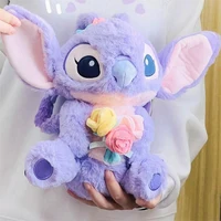Véritable Disney Stitch 25-30CM peluche jouet Anime Lilo & Stitch jouets en peluche Kawaii dessin animé mignon oreiller poupée jouets enfants cadeau d'anniversaire 3