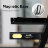 Warsun LED Keychain Flashlight USB-C Rechargeable 600Lm Portable Mini Torch Light Pocket Lantern Flood Work Light With Magnet 5