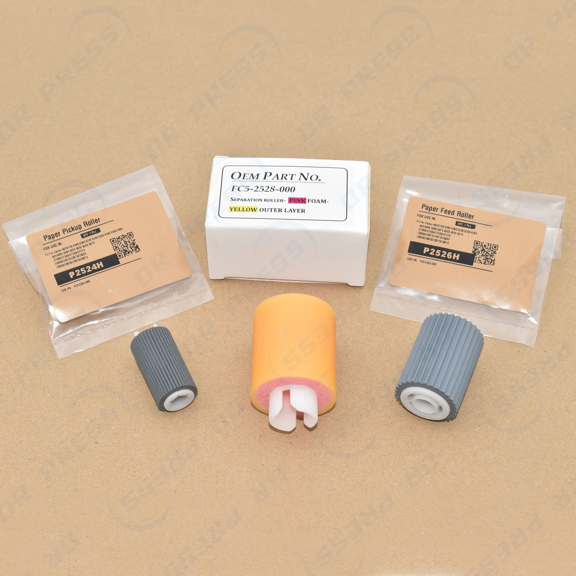 캐논 C7055 C7065 C7260 C7270 C9065 C9075 C9270 C9280용 최고급 픽업 롤러 키트 FC5-2526 FC5-2524 FC5-2528