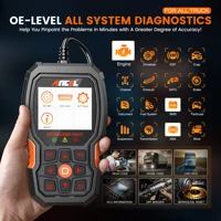 ANCEL HD601 Heavy Duty Truck Scanner Diagnostic Tool All System  OBD2 Scanner Car Check Engine Code Reader with Reset DPF ABS 2