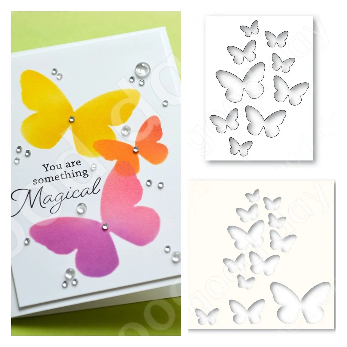 

2022 Arrival New Butterfly Coterie Collage Dies Stencil Scrapbook Used for Diary Decoration Template Diy Greeting Card Handmade