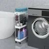 Kitchen split storage rack Seasoning bottle storage rack Bathroom Multi-layer washing machine toilet narrow gap storage rack 2