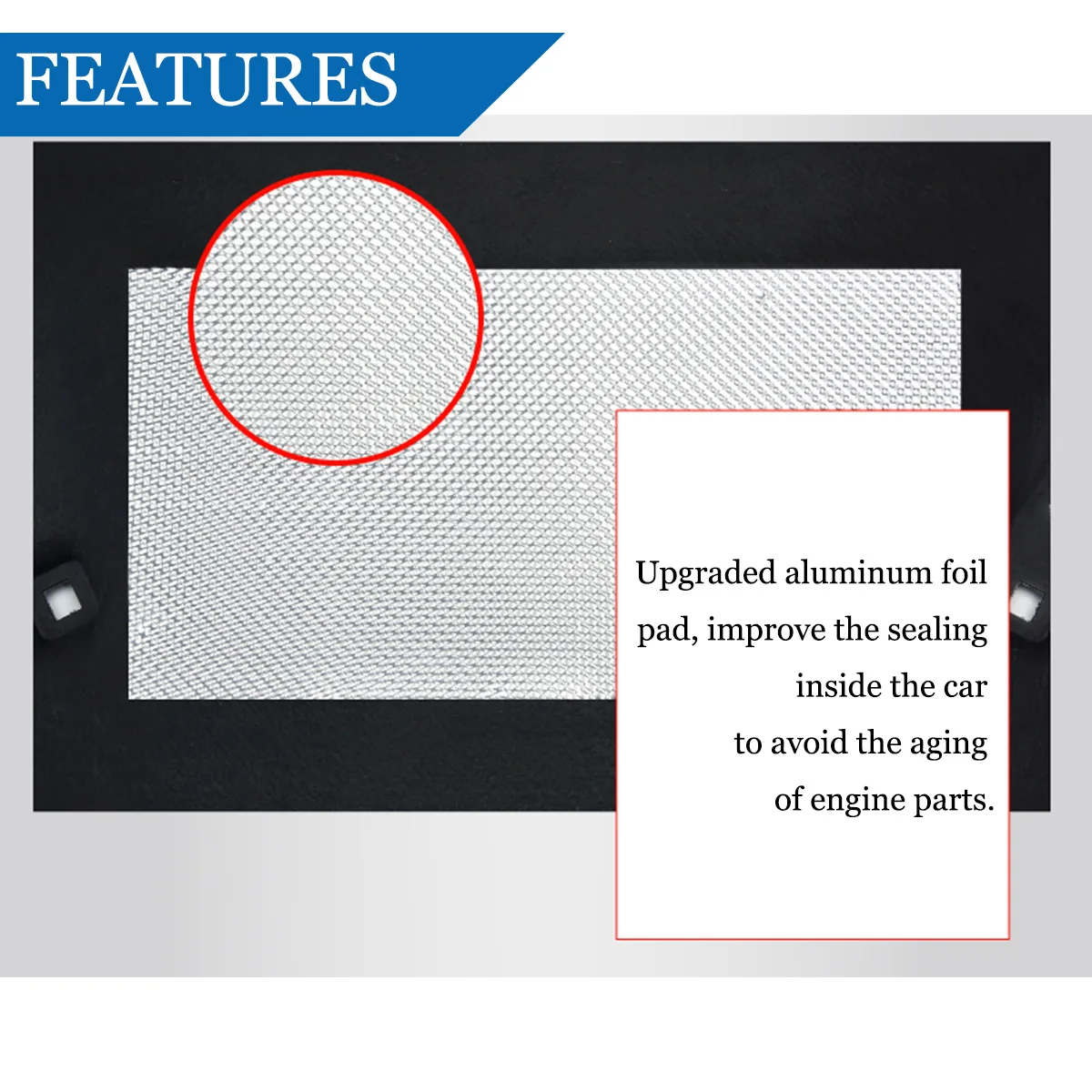 EQPWZG Tampon De Coton D'isolation De Capot De Moteur Avant De Voiture, For GLA H247 2020, Tapis De Chaleur Sonore En Mousse De Coton Insonorisé Avec Boucle Isolation Du Capot