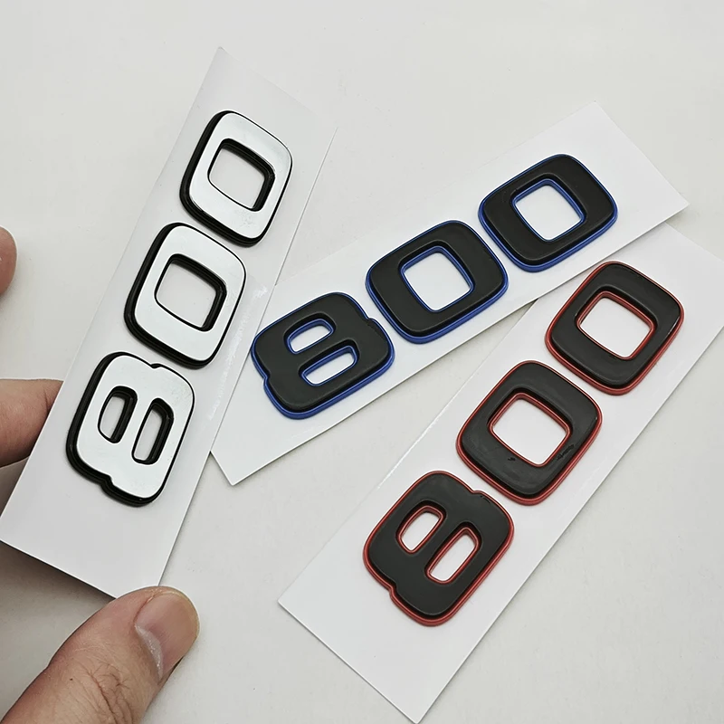 3D ABS 자동차 스타일링 로고 800 장식 엠블럼 배지 데칼 메르세데스 벤츠 W464 G500 G63 브라부스 G700 G800 900 로켓 에디션용