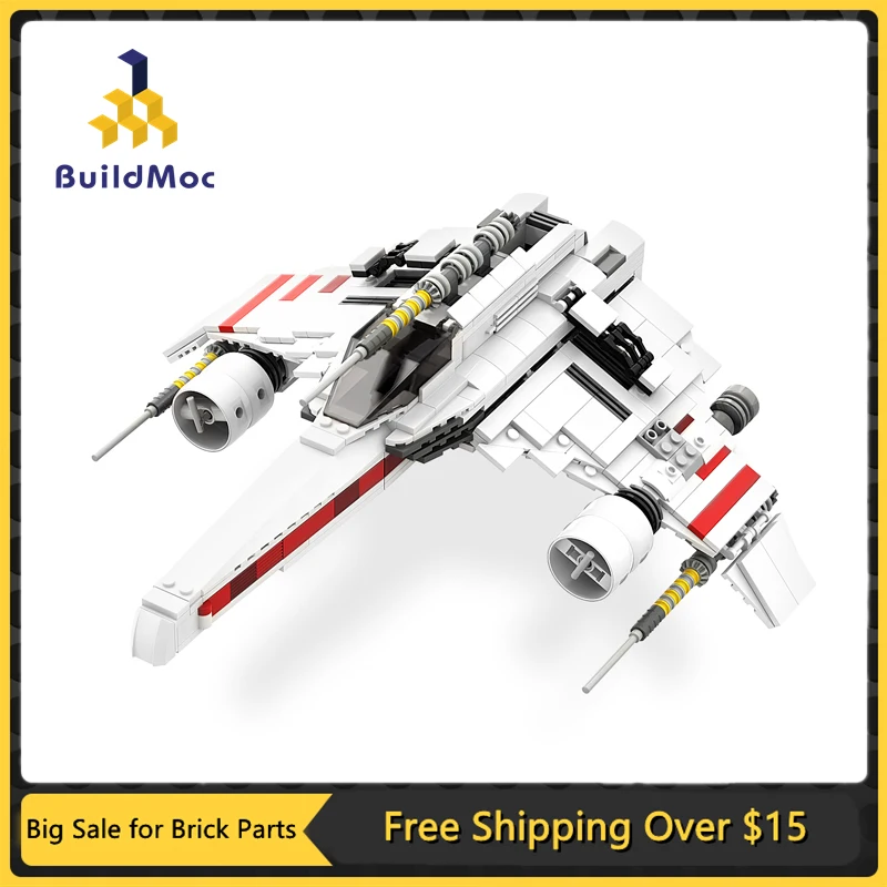 Moc Military Transport Battle Armed Space Shuttle Series Model Building Blocks High-Tech Compatibile Collection Toys For Children