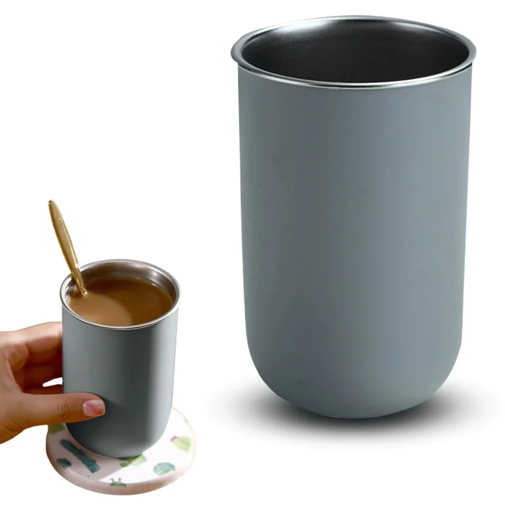 Sleek Stainless Steel Insulated Beverage Mug