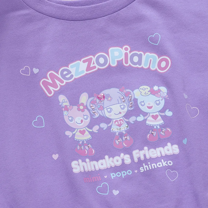 Japanese Mp Cartoon Rabbit Letter Printed Short Sleeved T-shirt Summer Sweet Girl Y2k Top Mommy and Daughter Matching Clothes matching tshirts girls tops casual t shirt kids t shirt matching outfit