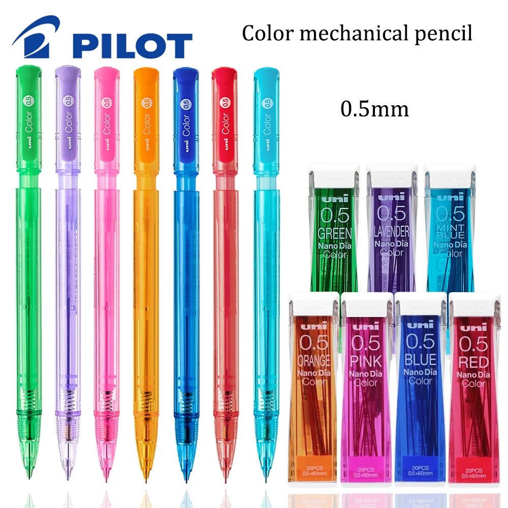 Japan Stationery UNI Color Mechanical Pencils Drawing Japan Stationery UNI Color Mechanical Pencils Drawing Pencil 0 5mm Color Lead Core School Supplies 