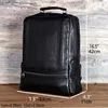 Men's Leather Backpack Large Capacity Fashion High-Grade Business 15 inch Computer Bag Bag Cowhide Travel Bag 6