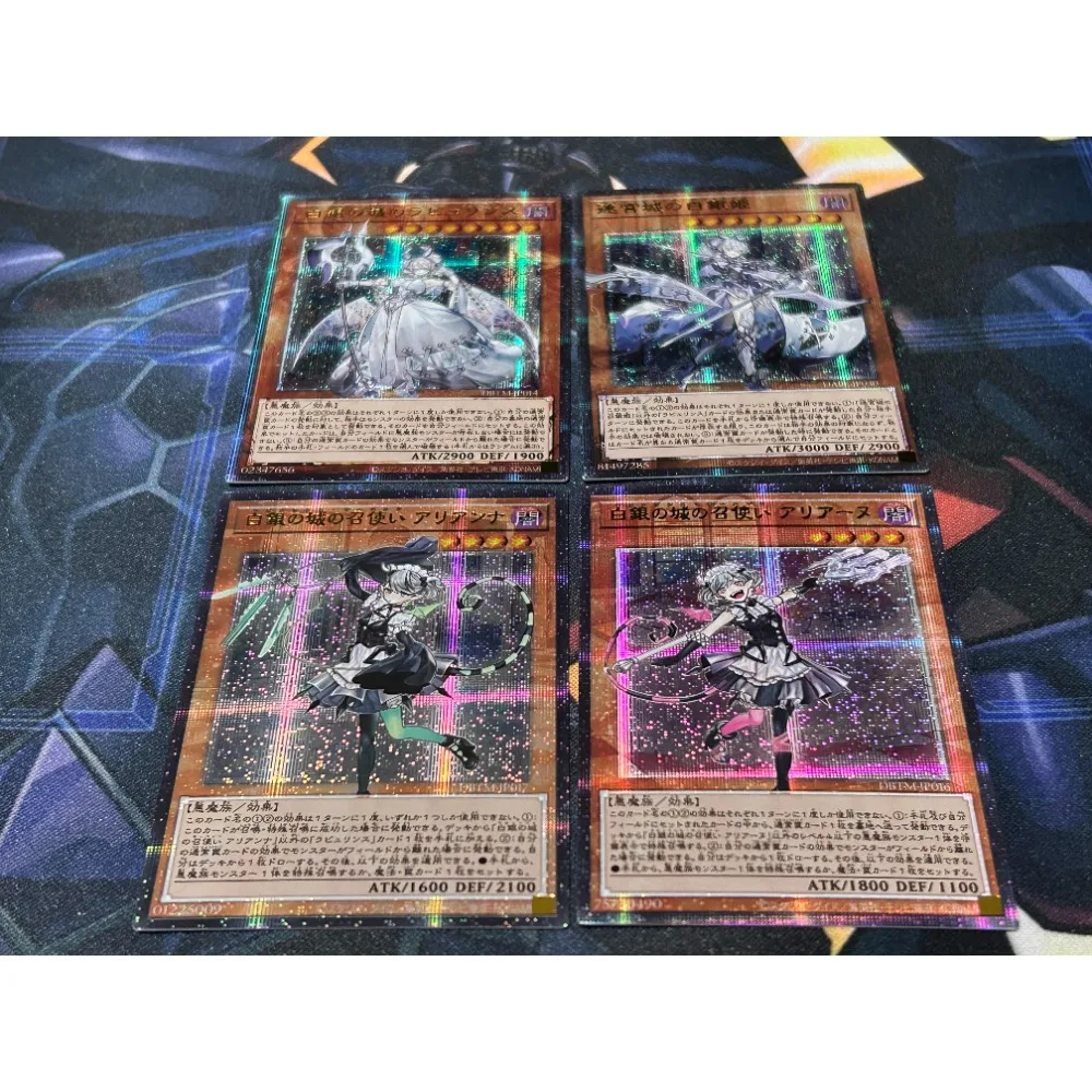 

DIY Yu-Gi-Oh прекрасная наклейка серебряного замка Самостоятельная флеш-карта из игры аниме периферийная Игра коллекционная карточка праздник