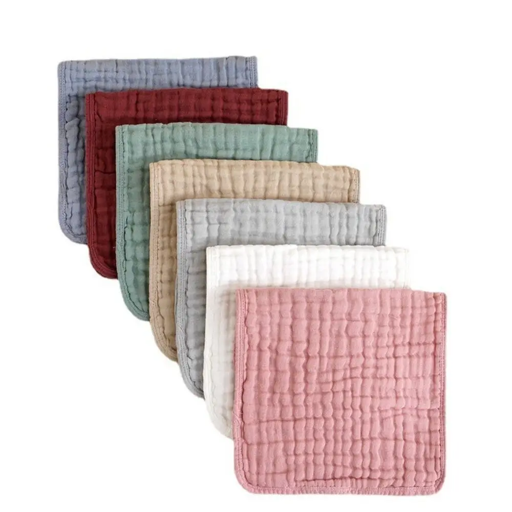 Cotton Baby Muslin Burp Cloths New Large Breathable Burping Cloths 6 Layers Newborn Bib for Boys Girls