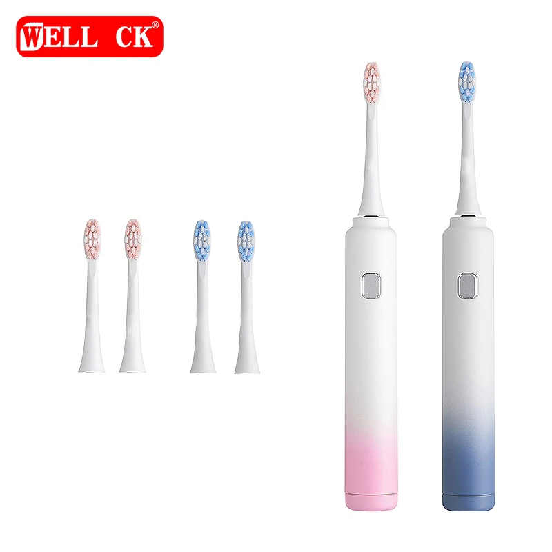 New Trend Gradient Electric Toothbrush Wholesale Household Adult  IPX8 Waterproof USB Charging  Holiday Gifts On Behalf Of fancy adult smart sonic electric toothbrush for lovers usb rechargeable ipx8 waterproof soft bristle paired dental fashionable