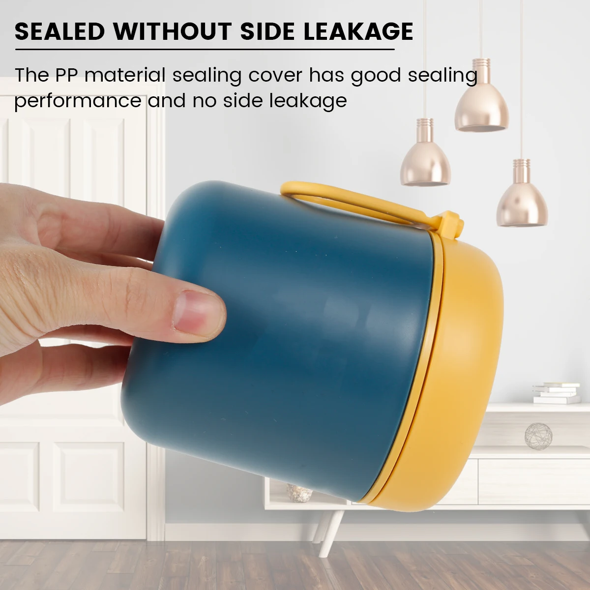 Vacuum Insulated Food Container Stainless Steel Thermal Wide Mouth Food Jar Portable Lunch Thermoses Foldable Spoon Lunchbox 4