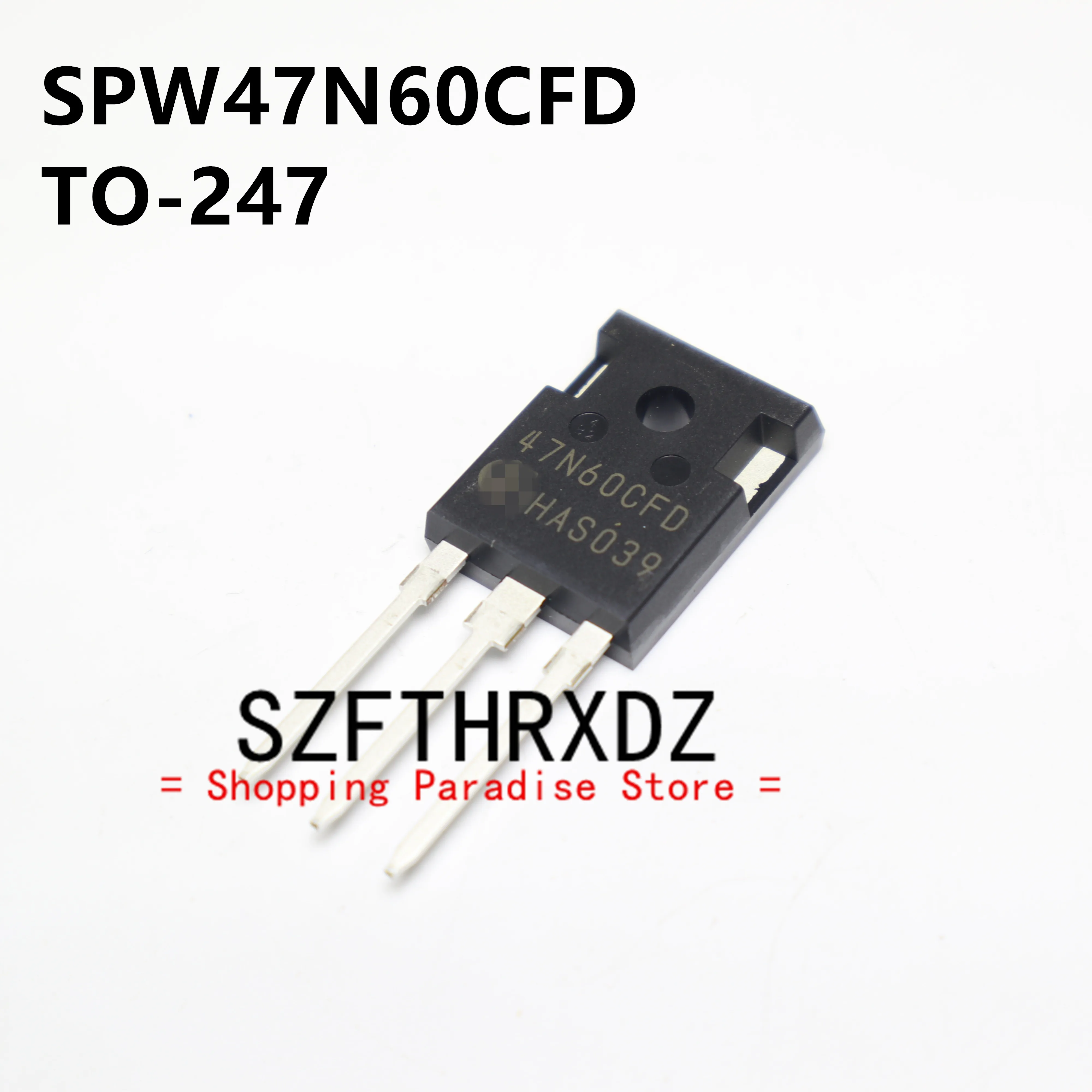 

SZFTHRXDZ 10pcs 100% New Imported Original SPW47N60CFD SPW47N60 47N60CFD TO-247 High Power MOSFET 600V 46A