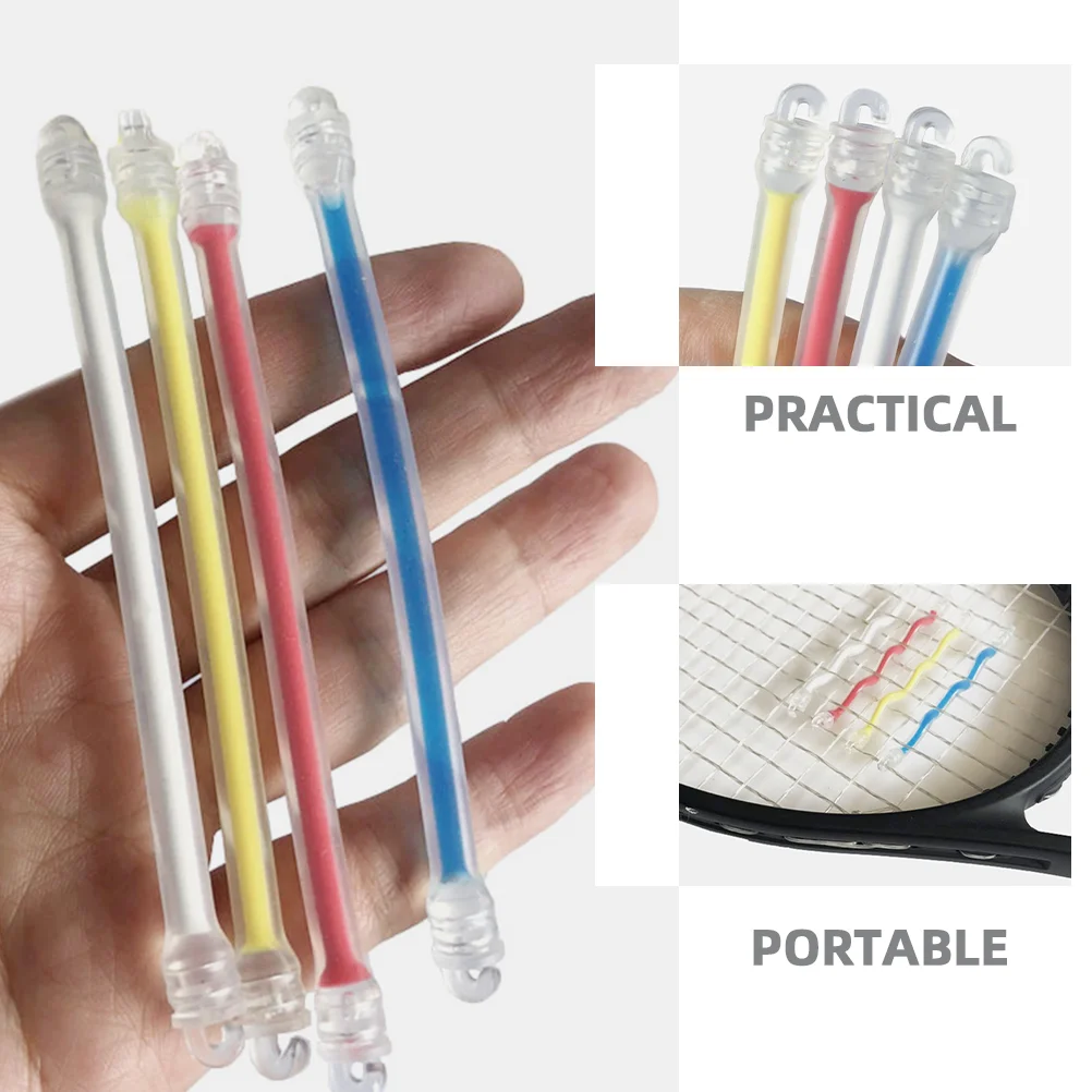 8 Pcs Inhibitor Tennis Racket Shock Absorber Balls Absorption Silica Gel Stopper Racquet Dampeners tennis accessories tennis racket shock absorber