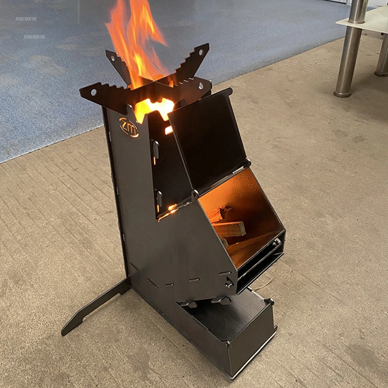 Chimeneas fire Wood Stove Outdoor bonfire Fireplace Heaters Winter kerosene  Heating Stove Portable Picnic Windproof Tent Stove - AliExpress