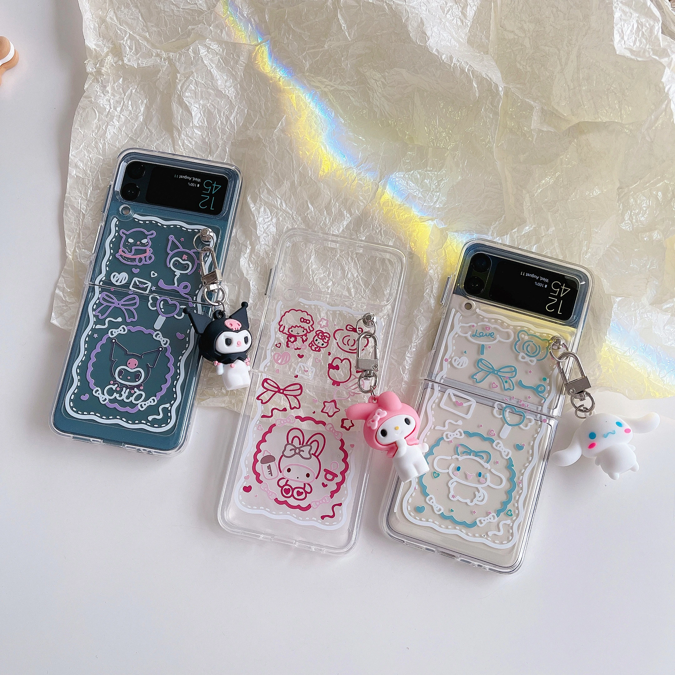 Sanrio Kuromi My Melody Cinnamoroll Phone Case For Samsung Galaxy Z Flip 3 4 5g Zflip3 Zflip4 Flip3 Flip4 3d Doll Ornament Cover Aliexpress Sanrio Kuromi My Melody Cinnamoroll Phone Case For Samsung Galaxy Z Flip 3 4 5g Zflip3 Zflip4 Flip3 Flip4 3d Doll Ornament Cover Aliexpress