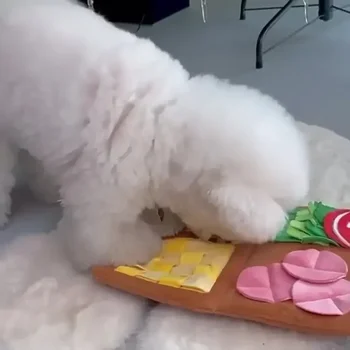 Menu Shape Cute Hidden Food Smell Mat Training Puzzle Dog Slow Detoxing Physical Consumption Interactive Pet Toy 4