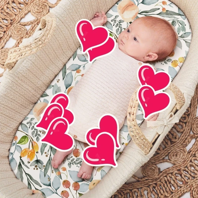 Newborns Baby Fitted Sheet Crib Bed Cover Sheet Fitted Bassinet Sheets Mattress Cover Soft Removable Bedding Supplies bassinet sheets crib sheets bed sheets