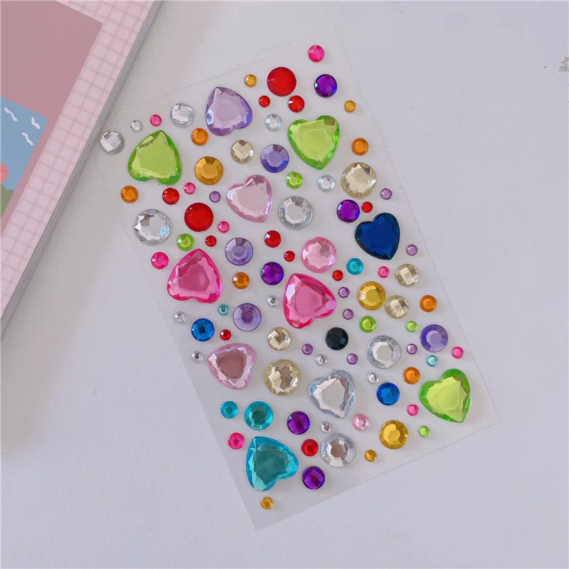 Face Decorations Rhinestone Stickers for Music Festival Halloween Party  Mobile Crystal Sticker Children Toy DIY Diamond Stickers - AliExpress