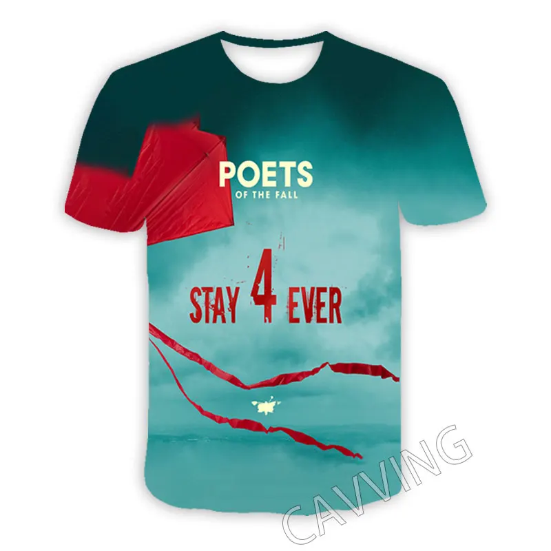 

CAVVING 3D Printed POETS OF THE FALL Casual T-shirts Hip Hop T Shirts Harajuku Styles Tops Clothing for Men/women T01