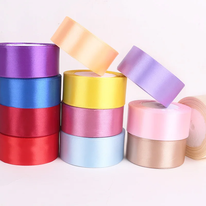 Vibrant Satin Ribbon Collection for DIY Crafts - Assorted Colors