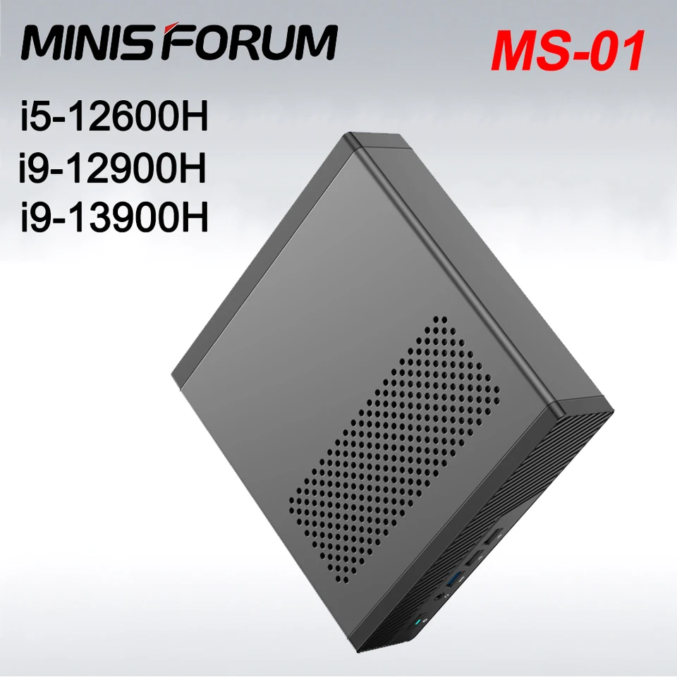 Minisforum MS-01 12600h メモリ32g ssd128g Amazon.com: MINISFORUM Intel Core i5-12600H Processor Mini