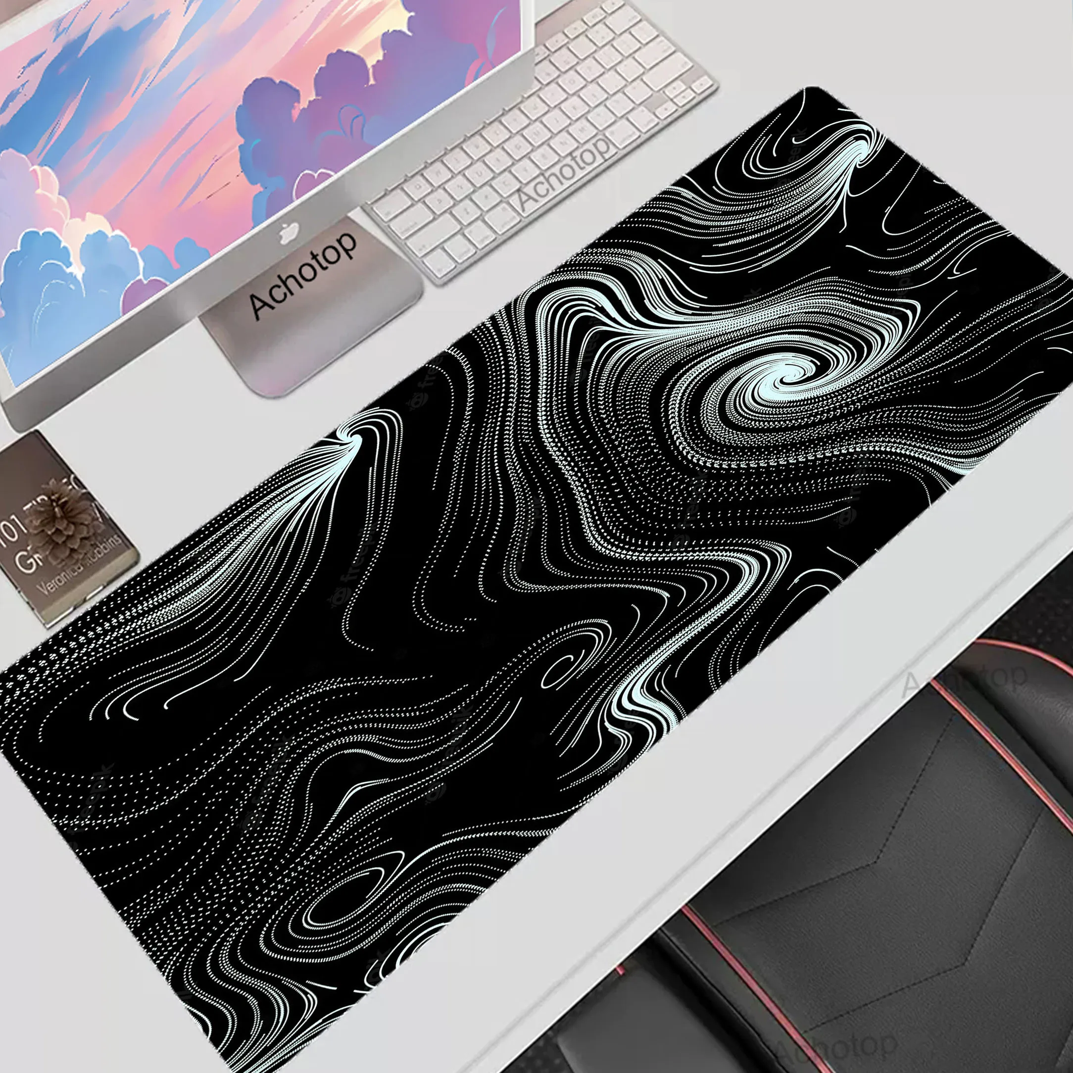 

Lines Art Gaming Mouse Pad HD Print Speed Mousepad Gamer Table Pads Large Rubber Deskmat Non-slip Mouse Mats XXL Keyboard Carpet