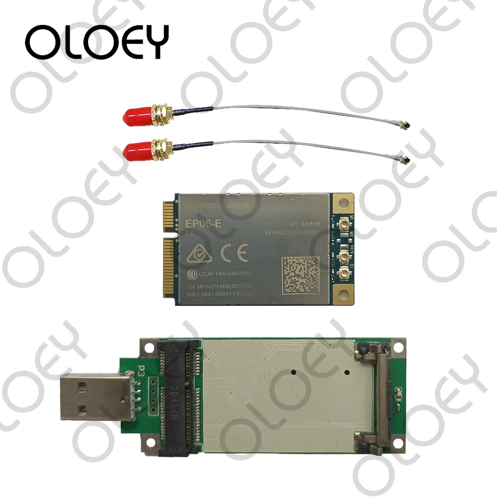 

Quectel EP06-E LTE MINI PCIE Cat6 Module With USB Adapter Card and SMA female to U.FL IPX IPEX 1th Transfer cable