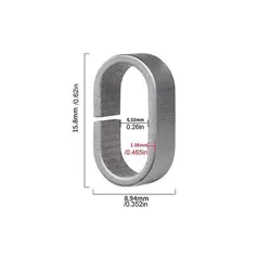 Titanium Alloy Quick - Hang Keychain with Horseshoe Clasp (Buckle M)