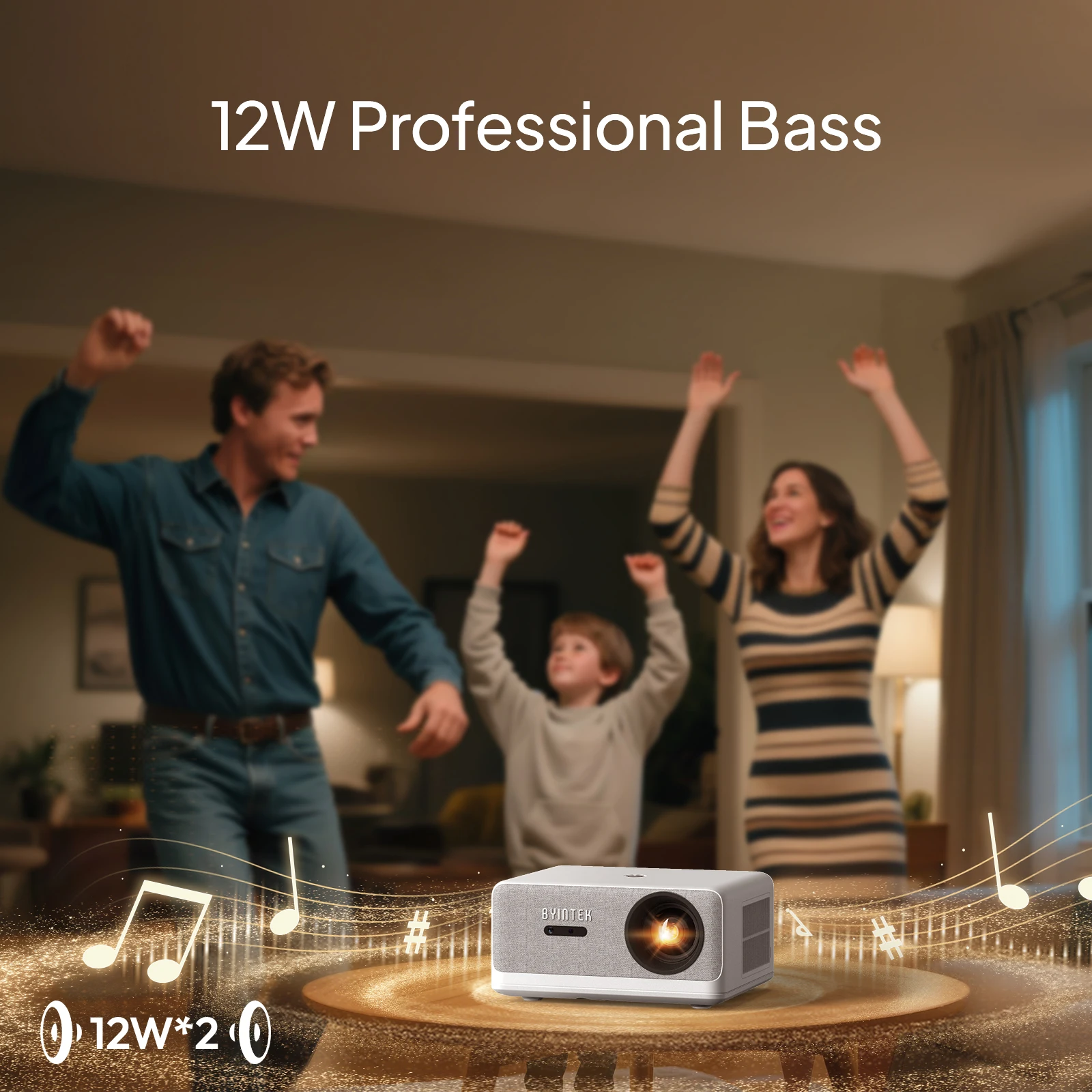 BYINTEK 1250ansi LOVE U14 4K Full HD 1080P جهاز عر...