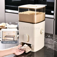 New Food Grade Multifunctional Flour Storage Container Smart Quantitative Flour Organizer for Kitchen Rice Cereal 5L Capacity 5