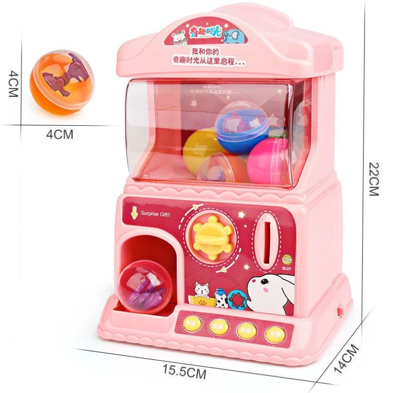 Children\'s Electric Gashapon Machine Coin-operated Candy Game Machine Early Education Learning Machine Play House Girl Gift