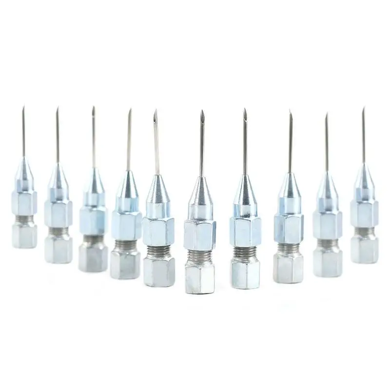 

Grease Injector Needle Needle-Type Grease Nose Adapter Stainless Steel Silver Long Needle Bearing Grease Applicator Dispenser No