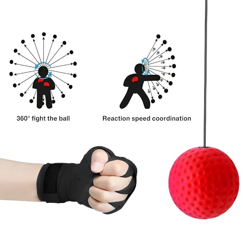 1Pcs Boxing Speed Ball Head-Mounted Pu Punch Training