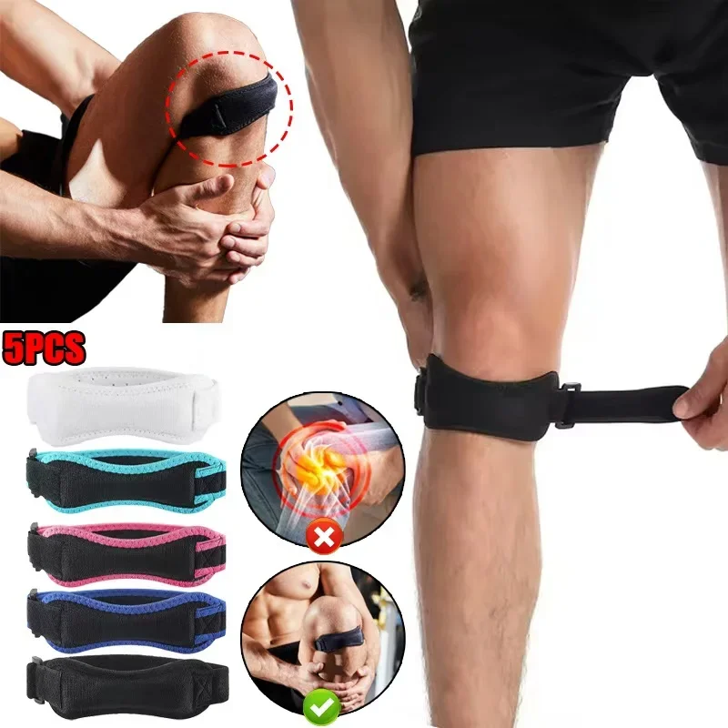 Sports Patella Brace Adjustable Strap EVA Kneepads Knee Support Pad Protective Gear Professional Basketball Volleyball Protector