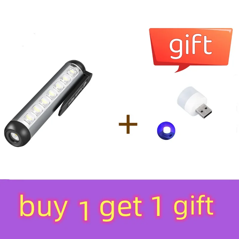 

Мини-фонарик, профессиональный медицинский фонарь с зажимом, магнитный фонарь, USB-перезаряжаемый фонарь, подходит для врачей дома