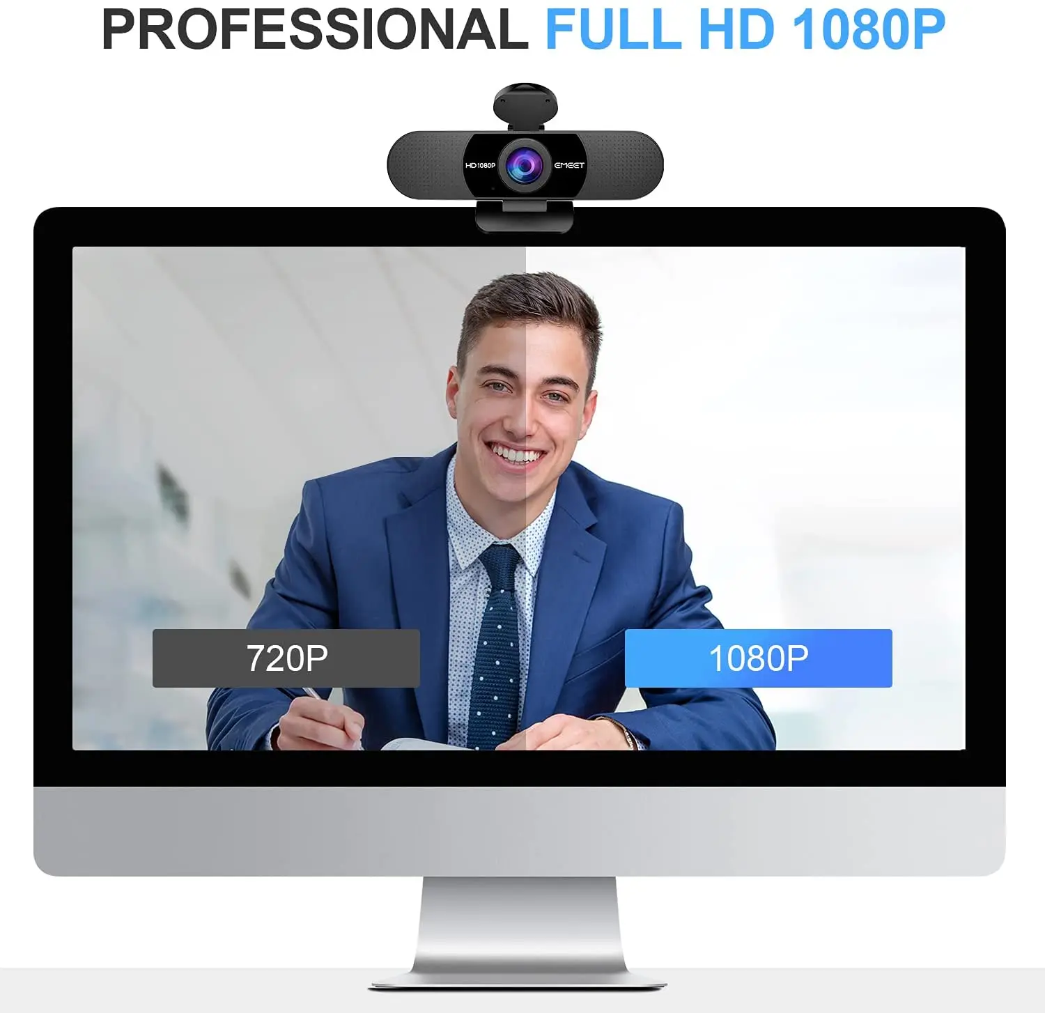 Webcam 1080P Full HD Web Camera with Microphones USB for PC Desktop Laptop Video Meeting EMEET Camera for Zoom pc webcam,pc web camera,computer camera