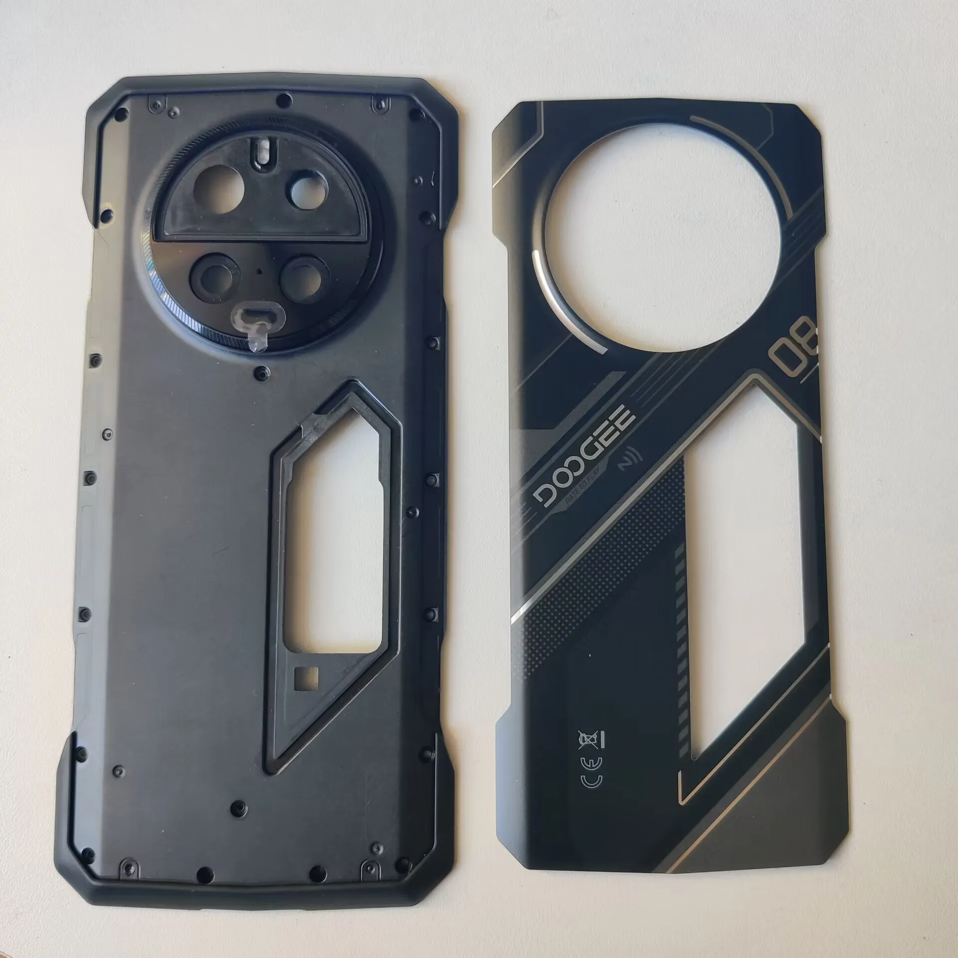 Doogee V40 PRO 휴대폰용 내구성 보호 후면 배터리 케이스 하우징 커버, 하단 쉘 장식 부품 프레임, 신제품