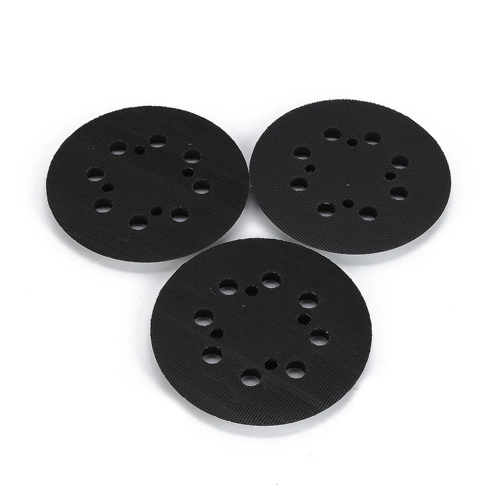 

3Pcs 125mm/5\" 8-Hole Hook&Loop Sanding Pad Backing Pads For DWE6423 N329079 6423K DWE6421 6421K DCW210B Sander Accessories