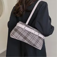 Nouveau sac à main Boho sac à bandoulière cloche pendentif léger sac fourre-tout Plaid femmes sac femmes 3