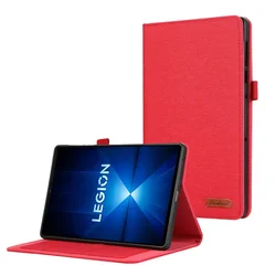 Soft Fabric Flip Stand Tablet Case Cover, 8.8 inch, for Y700 Gen 4 (TB322FC) (Red)