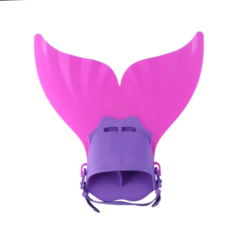 Swimming Fins Mermaid Monofin Swim Fin Kids Adjustable Mermaid Tails Flipper Diving Fins Girls Boys