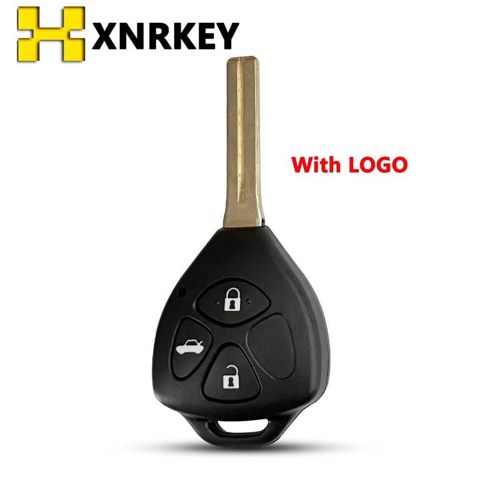 XNRKEY 3 Buttons Remote Key Shell for Toyota Camry RAV4 Yaris Prado Tarago Corolla REIZ Crown Avalon Venza Replacement Case