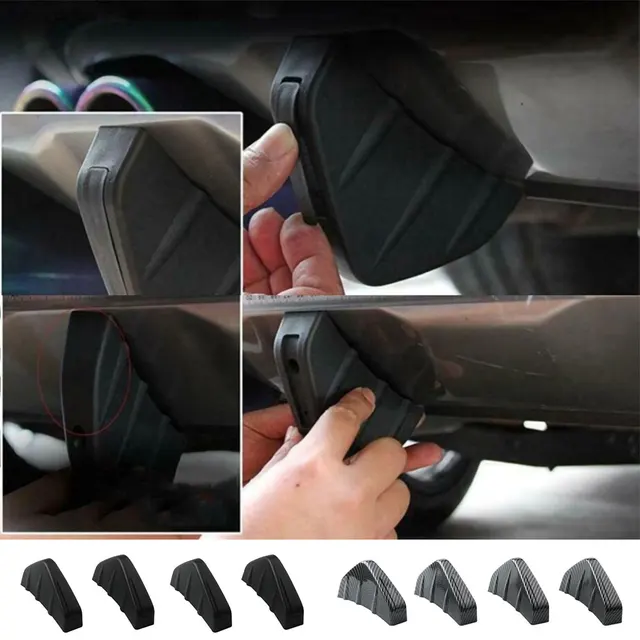 4pc Universal Auto Hecks toß stange Spoiler Diffusor Haifisch